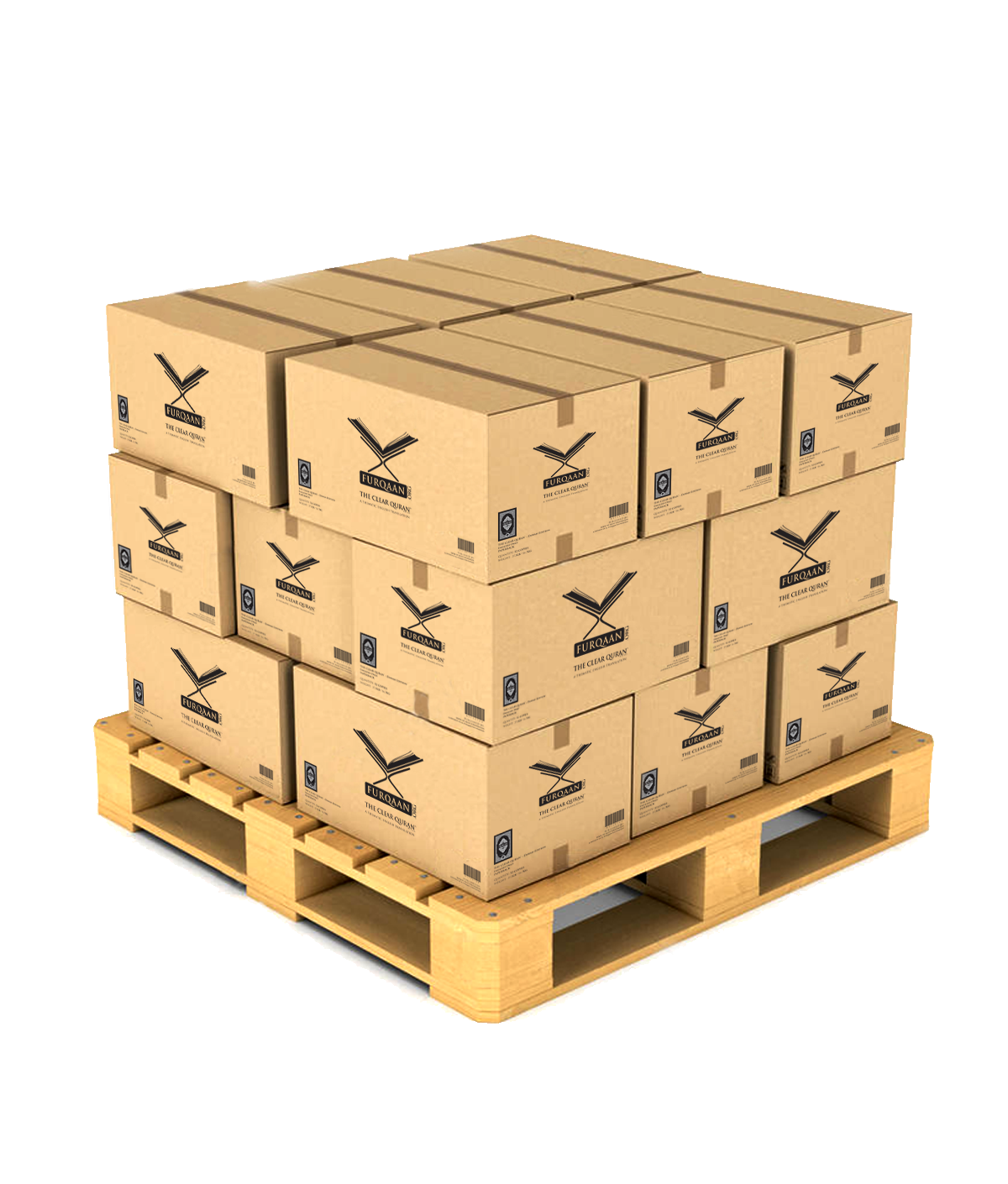 TCQ boxes on pallet