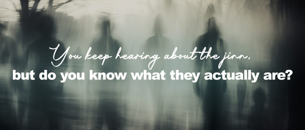 A group of shadowy, translucent human figures appear in a foggy, dimly lit outdoor setting. The blurred motion and grayscale tones create an eerie, ghost-like atmosphere, with faint outlines of trees and ground visible in the background.